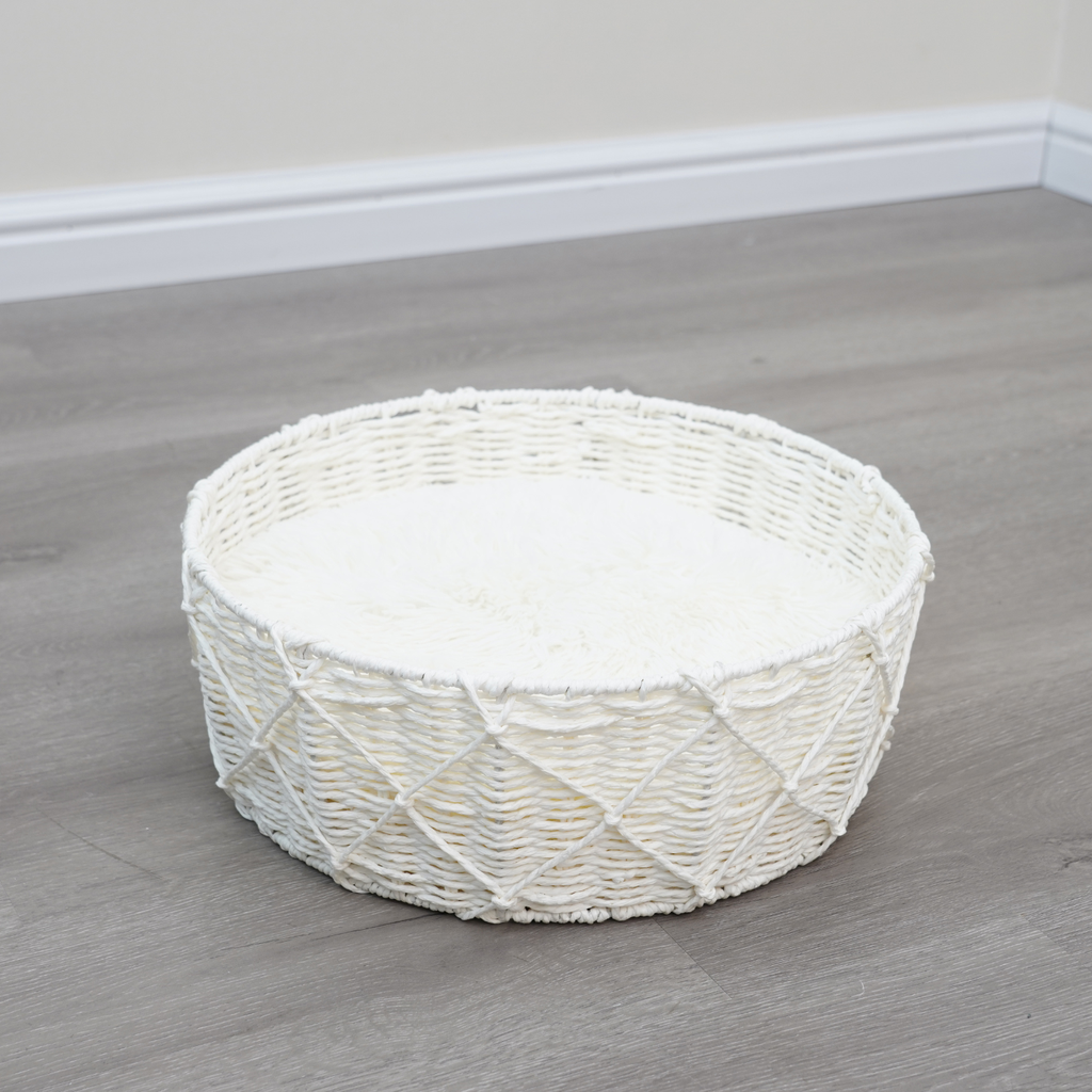 Catry Cat Bed Basket 40x40x15h cm-HY240187-2