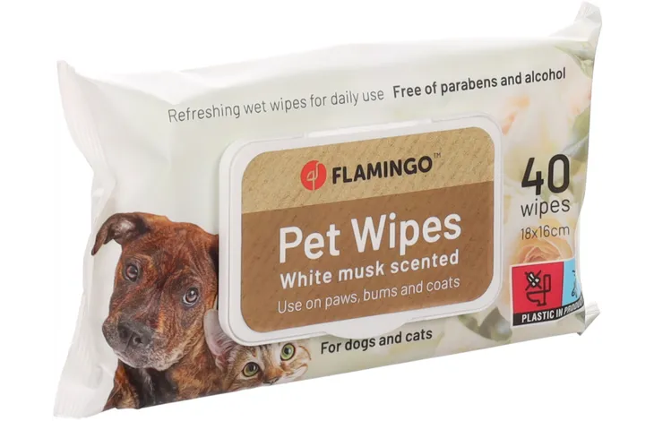 UNIVERSAL WIPES REINI WHITE MUSK 40PCS 18x16CM DISPLAY