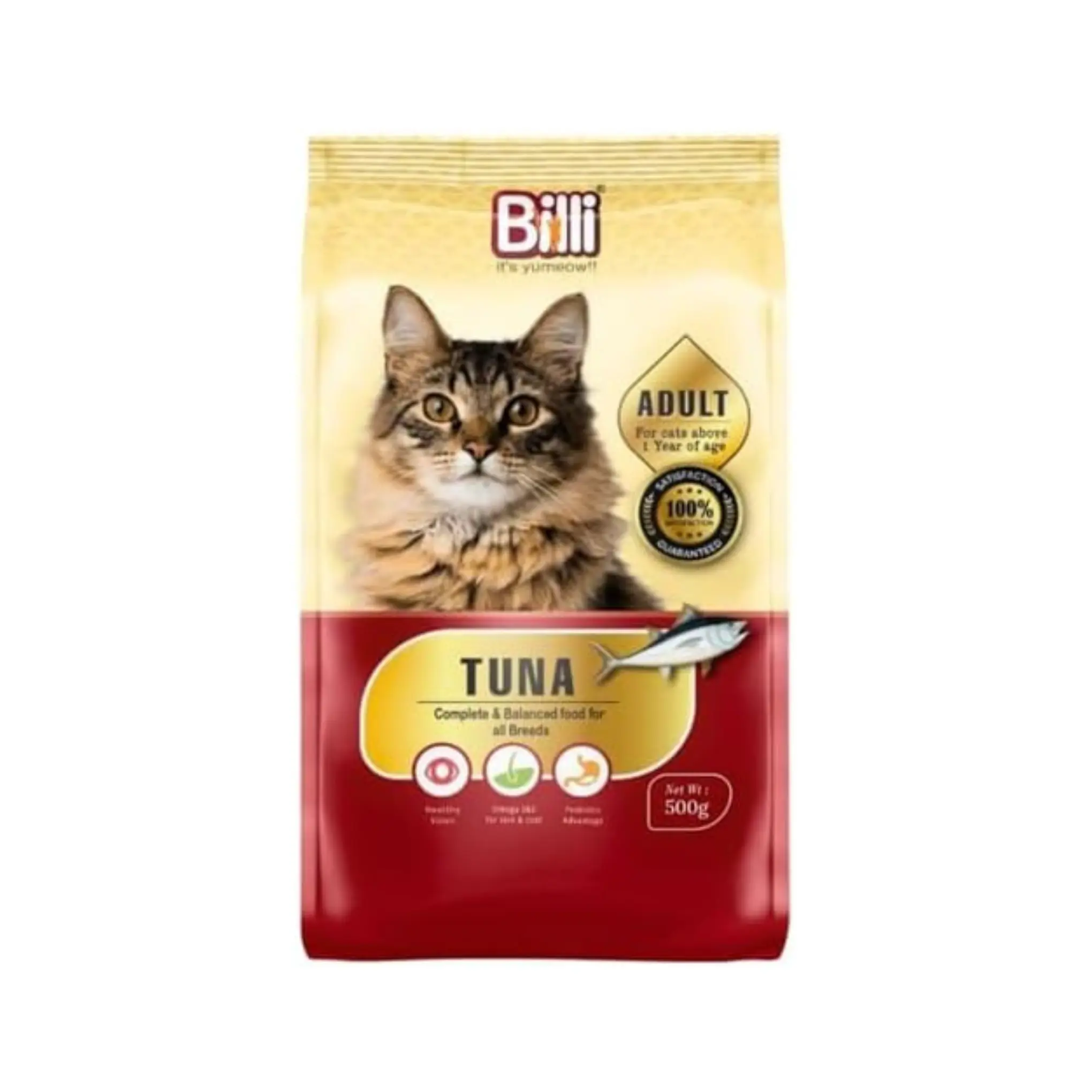 Billi Tuna Flavor Adult Dry Cat Food - 500g