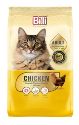 Billi Real Chicken Adult Dry Cat Food - 1.5kg