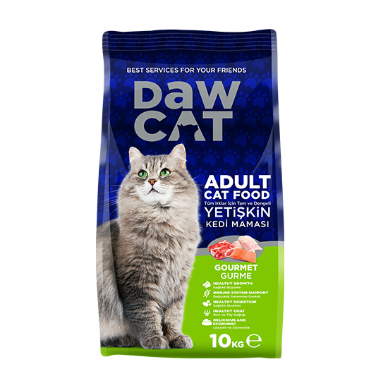 DawCat Chicken Recipe Adult Dry Cat Food - 10kg