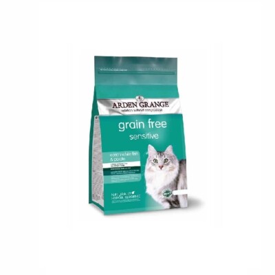 Arden Grange Grain-Free Sensitive White Fish & Potato Adult Dry Cat Food - 400g