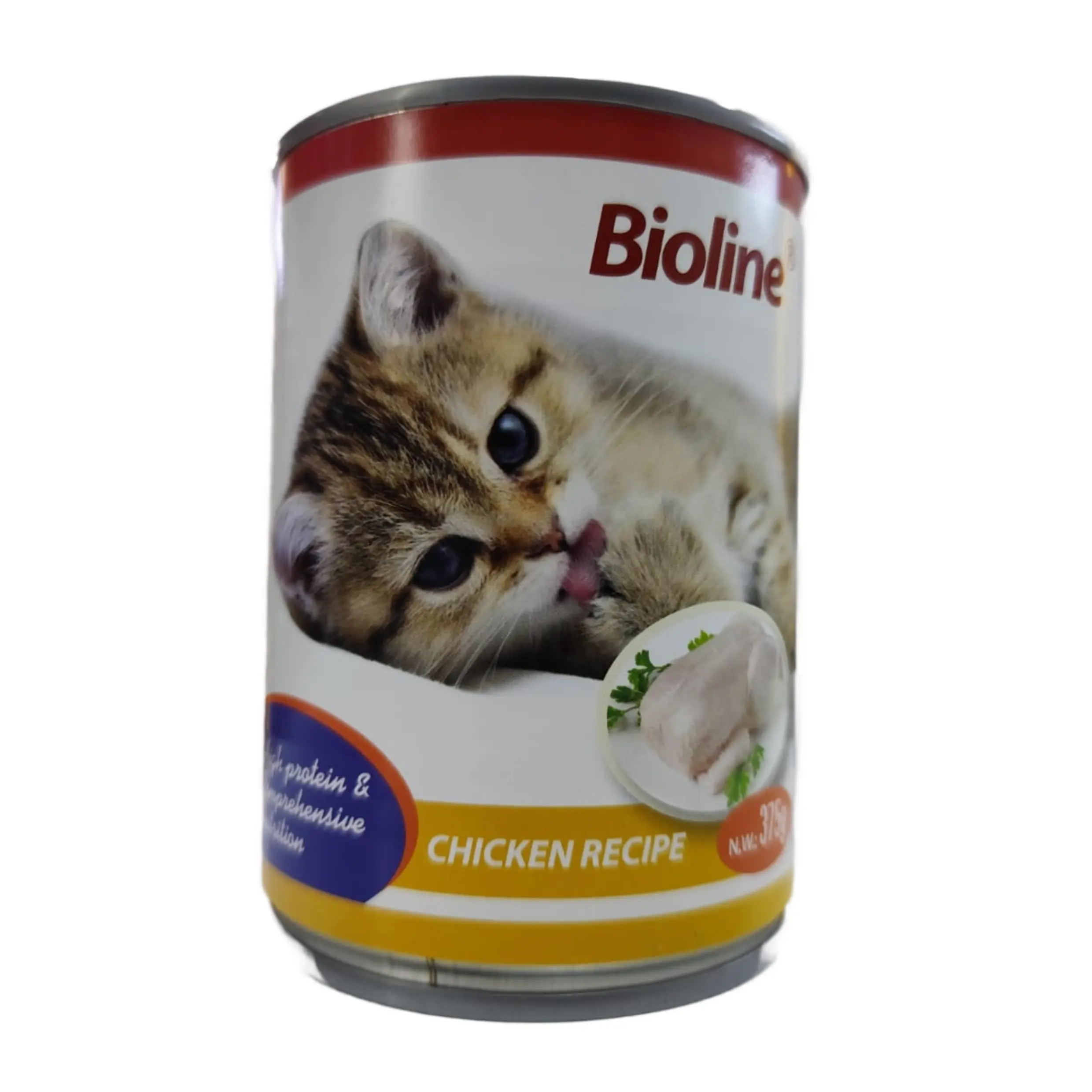Bioline Chicken High-Protein Wet Cat Food - 375g