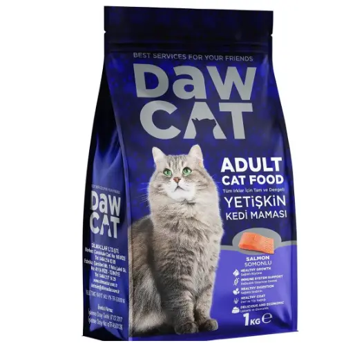 DawCat Salmon Recipe Adult Dry Cat Food - 1kg
