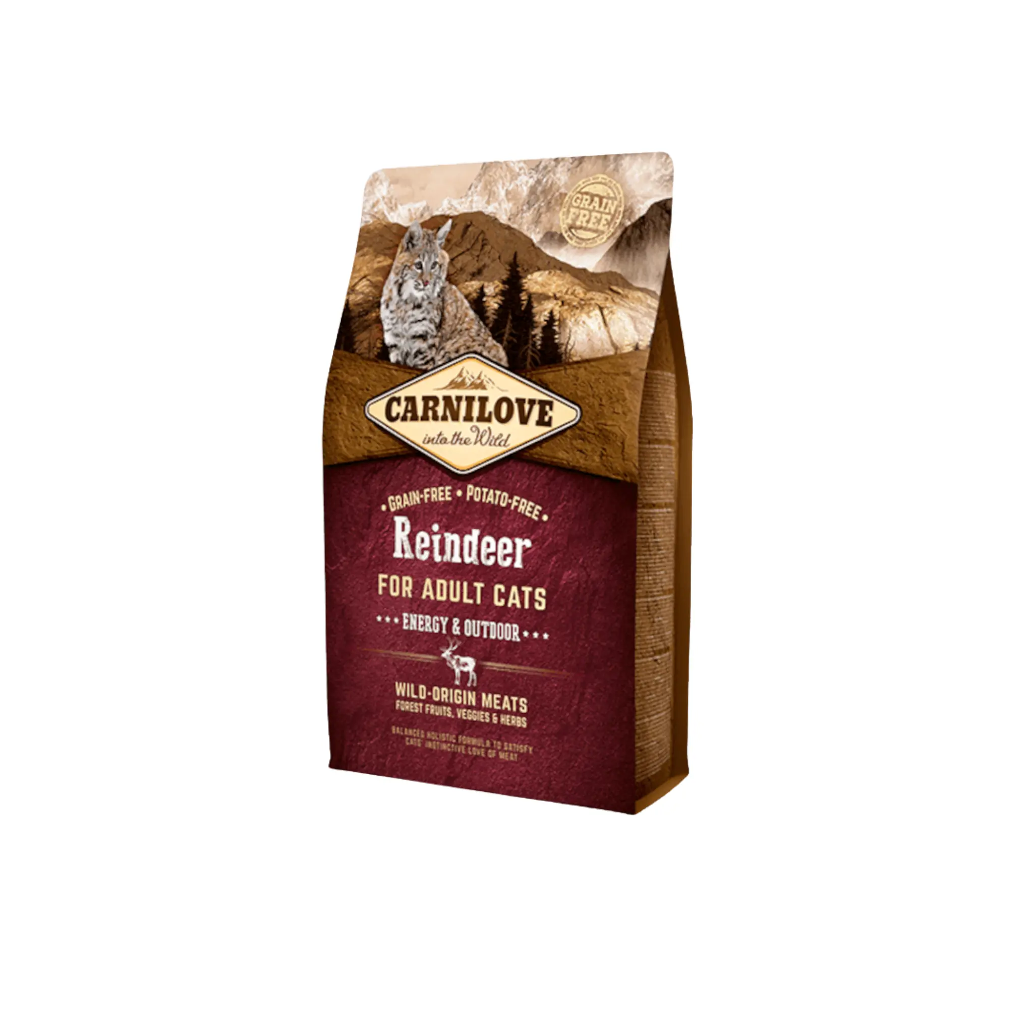 Carnilove Reindeer Grain-Free Adult Dry Cat Food - 2kg