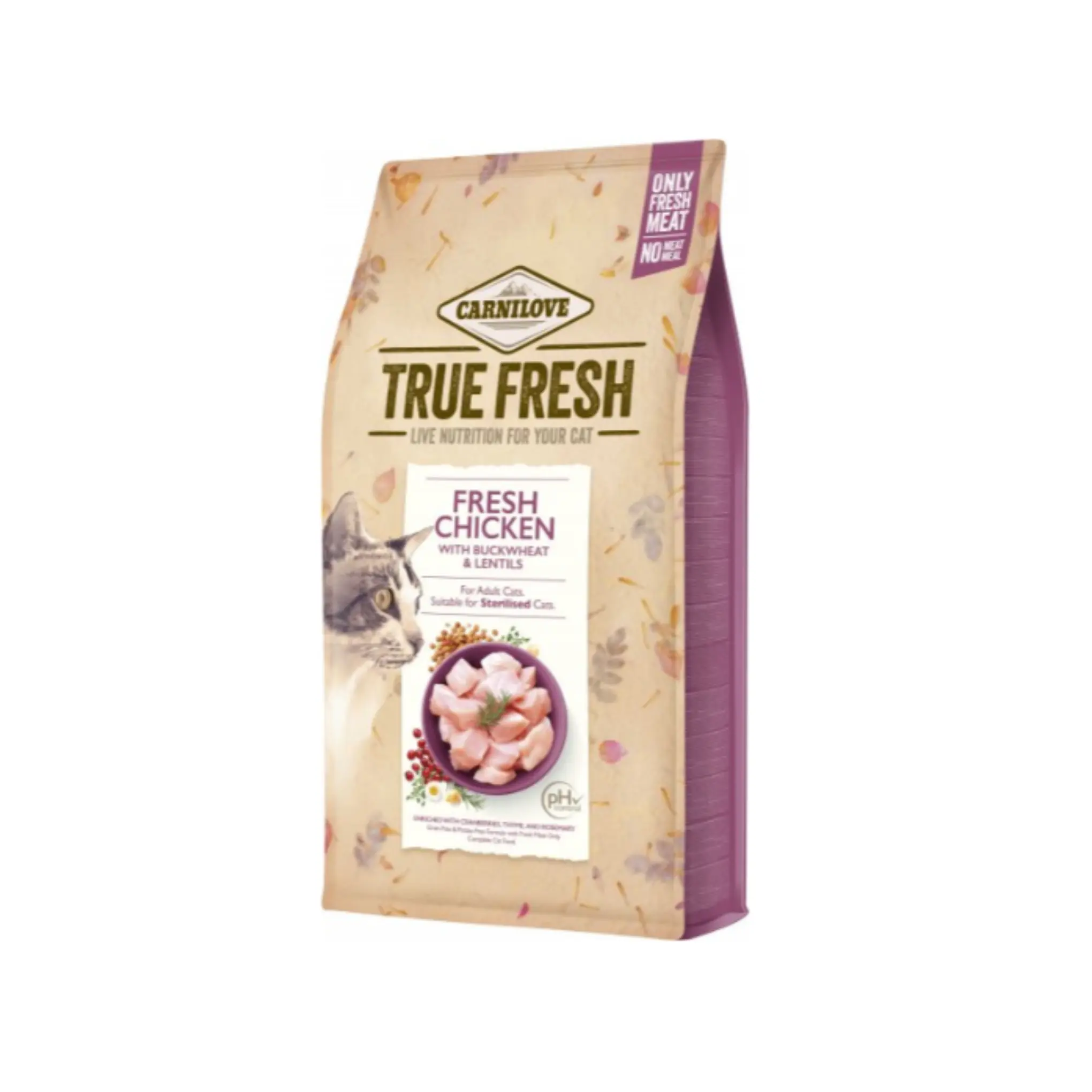 Carnilove True Fresh Chicken Adult & Sterilised Dry Cat Food - 1.8kg
