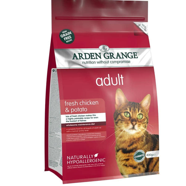Arden Grange Grain-Free Fresh Chicken & Potato Adult Dry Cat Food - 400g