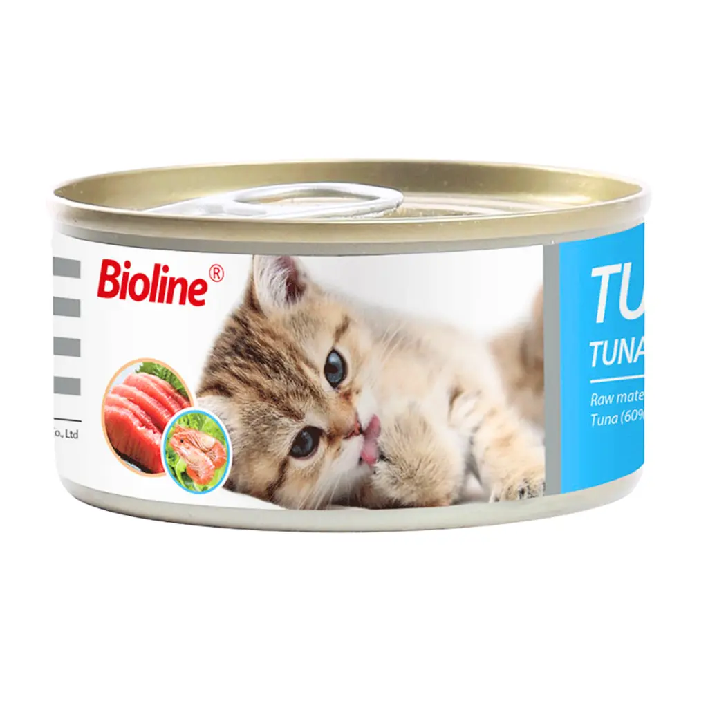 Bioline Tuna & Shrimp Grain-Free Wet Cat Food - 85g