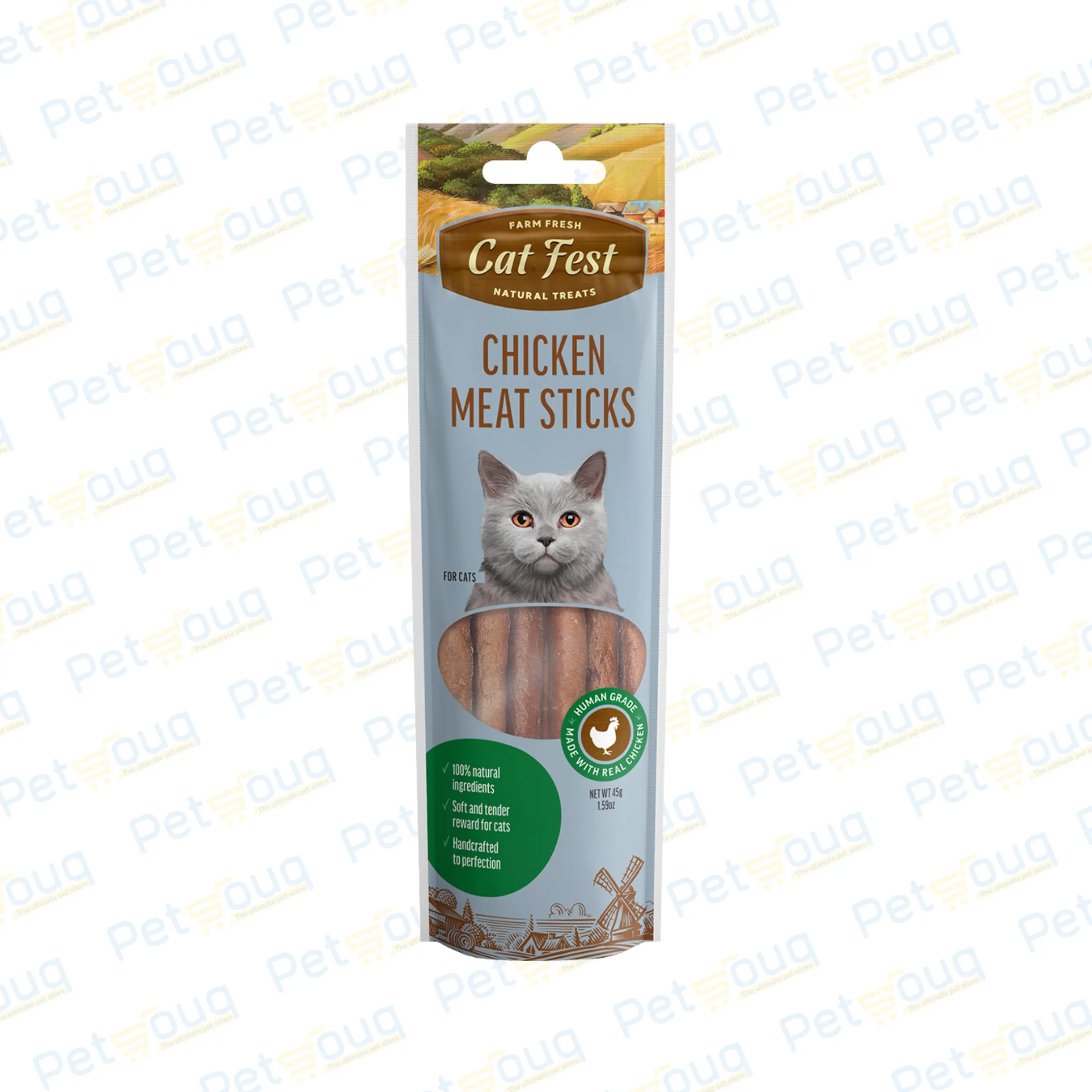 Cat Fest Chicken Meat Sticks Cat Treats - 45g