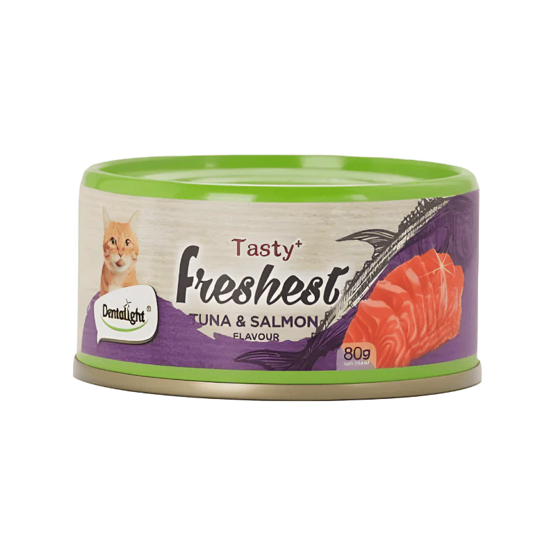Dentalight Tuna & Salmon Freshest Wet Cat Treat Can - 80g