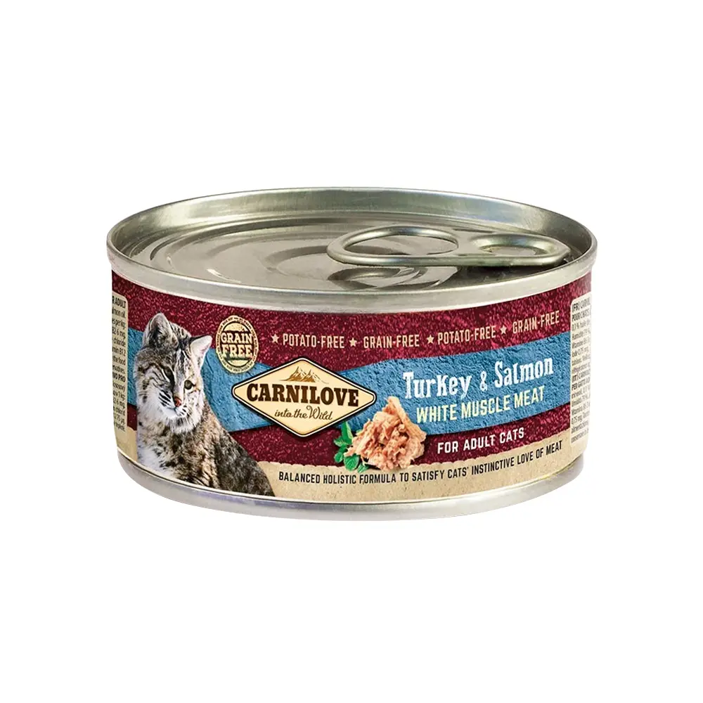 Carnilove Turkey & Salmon Grain-Free Adult Wet Cat Food