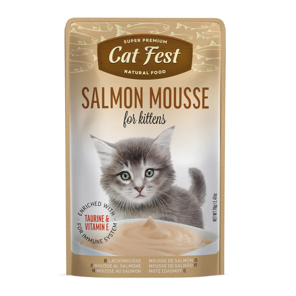 Cat Fest Salmon Mousse Kitten Wet Cat Food - 70g