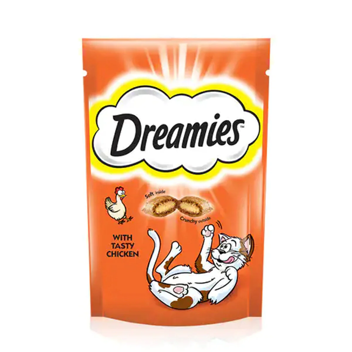 Dreamies Chicken Flavor Crunchy Cat Treats - 60g