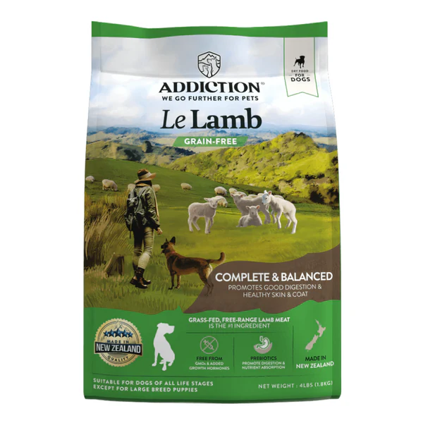 Addiction Le Lamb Premium Adult Dry Dog Food - 4lb
