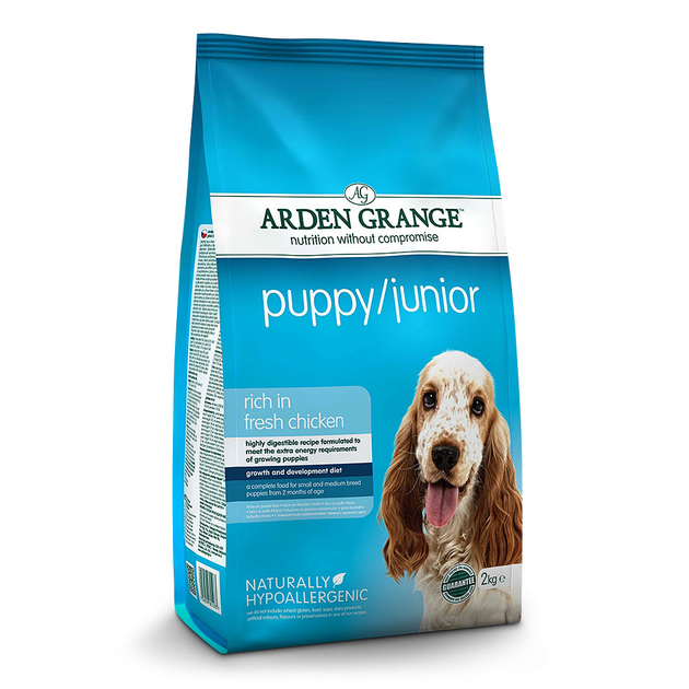 Arden Grange Fresh Chicken Puppy & Junior Dry Dog Food - 2kg