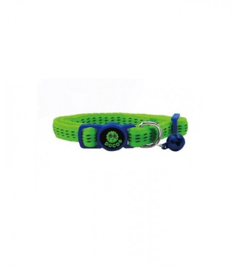 DOCO Puffy Comfort Safety Cat Collar Green - XS