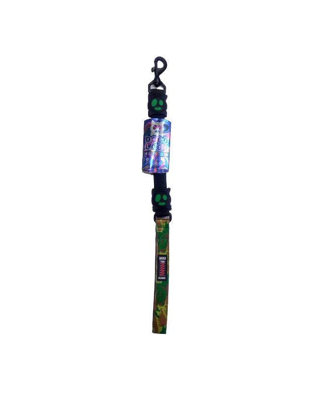 Doco Loco Camouflage Bungee Dog Leash - Short