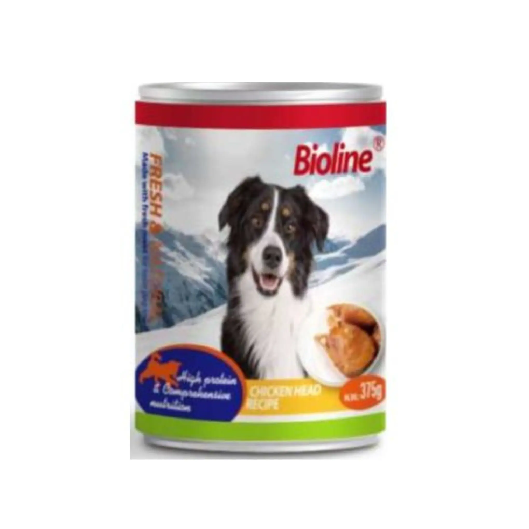 Bioline Chicken High-Protein Wet Dog Food - 375g