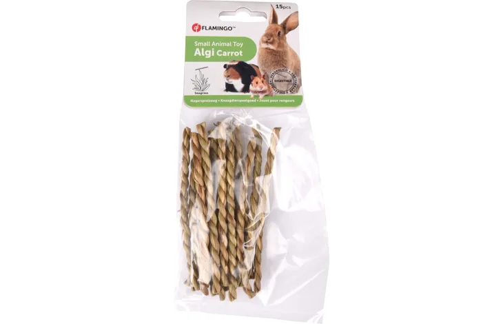 Flamingo Small Animal Toy Algi Carrot 15 Pieces