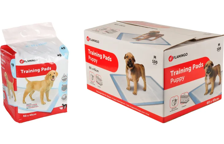 Flamingo Training Pad - Medium - White - 40 Pieces