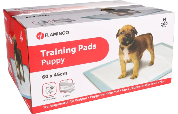 Flamingo Puppy Training Pads Medium 100 Pieces