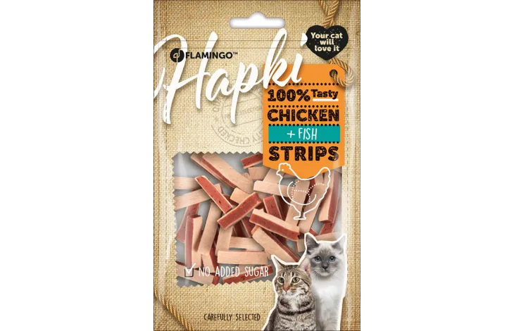 Hapki Strips Chicken & Fish 85G