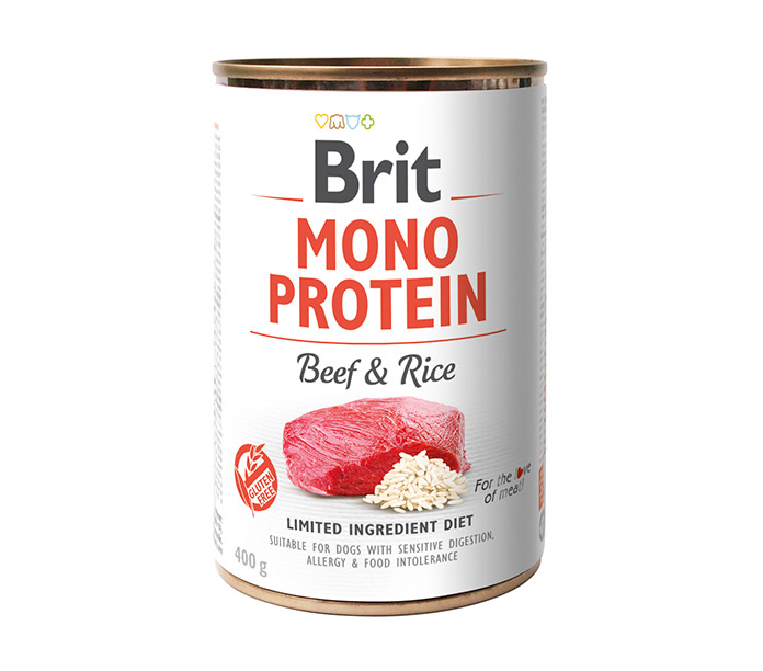 Brit Mono Protein: Beef & Rice 400G (NP)