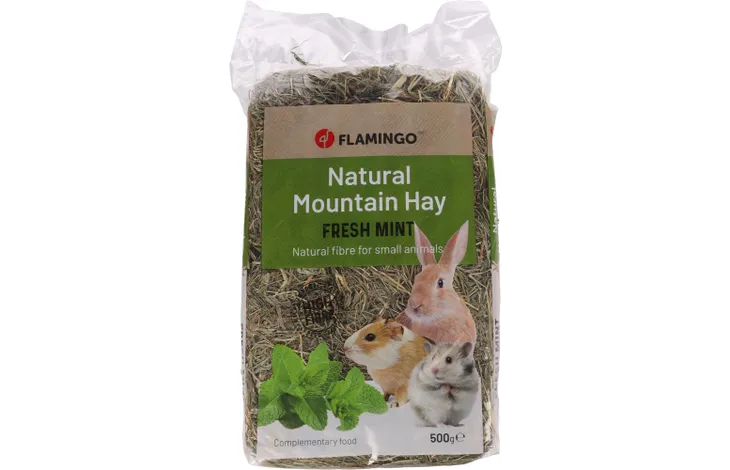 Flamingo Natural Mountain Hay Fresh Mint 500g