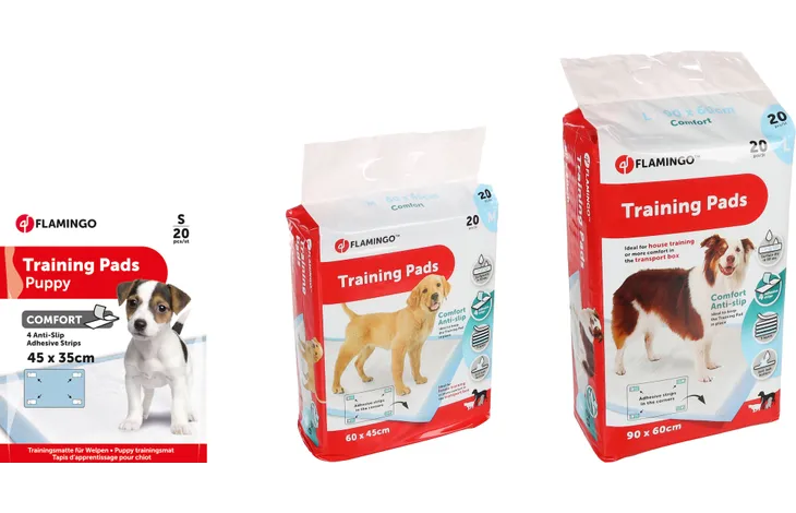 Flamingo Training Pad Comfort - Large - White - 20 Pieces