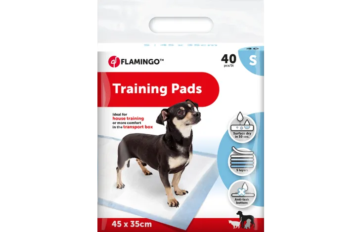 Flamingo Training Pad - Small - White - 40 Pieces