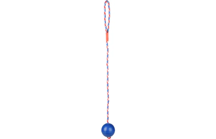 RUBBER BALL 6.3 CM WITH ROPE