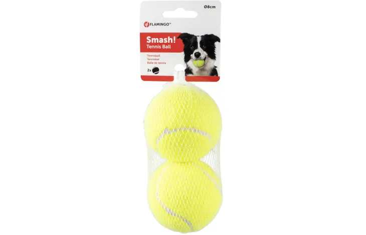 DOG TOY SMASH TENNIS BALL YELLOW