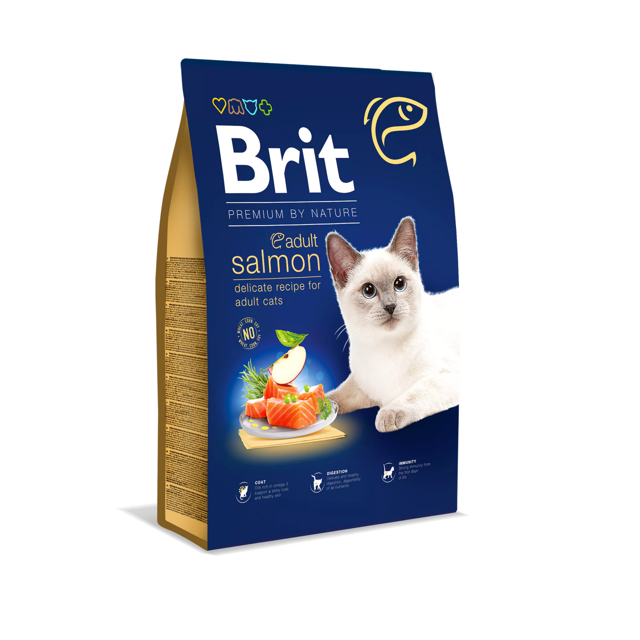 Brit Premium by Nature Cat. Adult Salmon (NP)