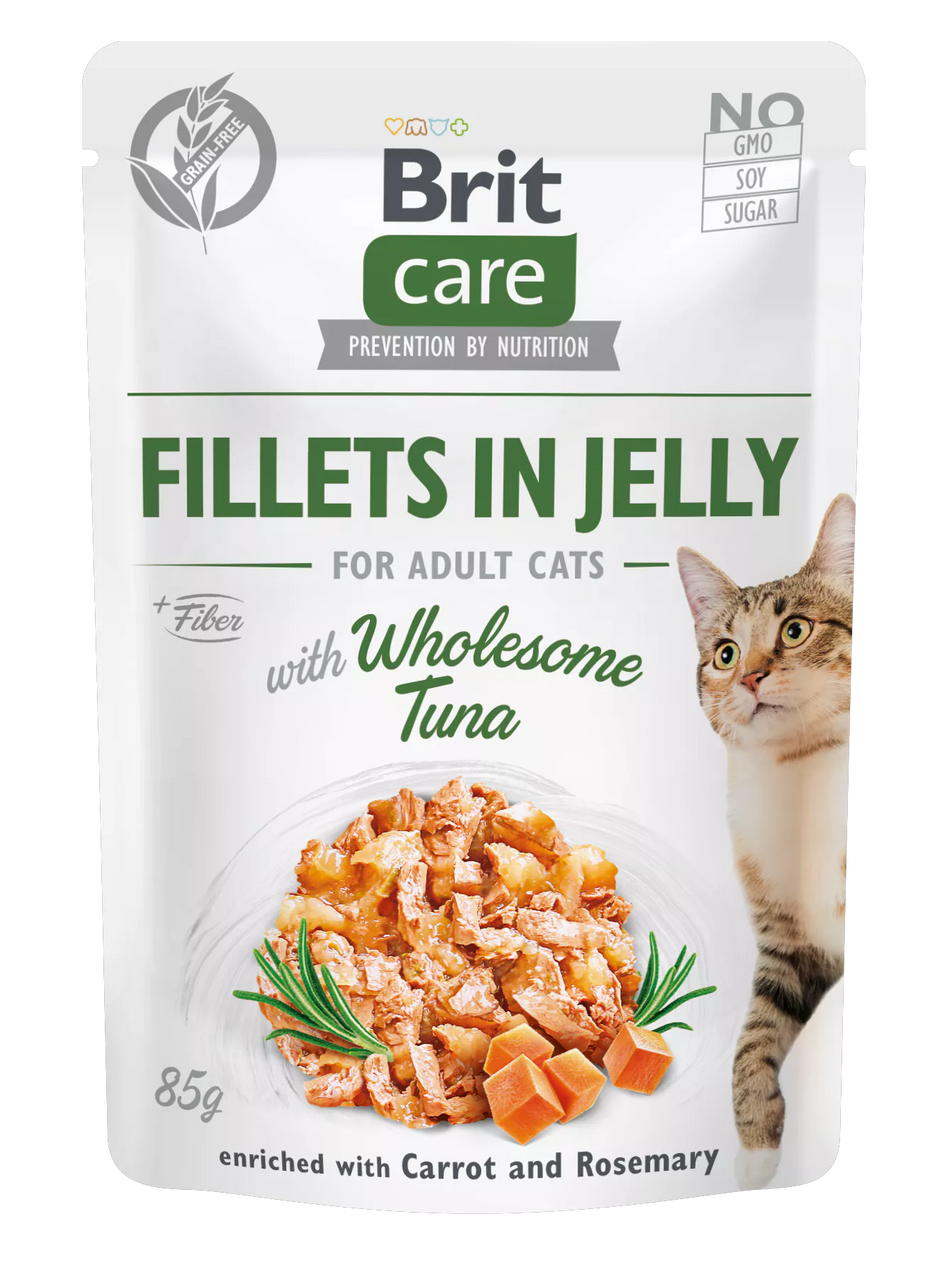 Brit Care Cat Fillets in Jelly Tuna 85g