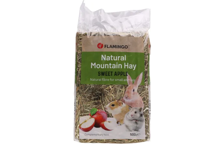 Flamingo Natural Mountain Hay Sweet Apple 500g