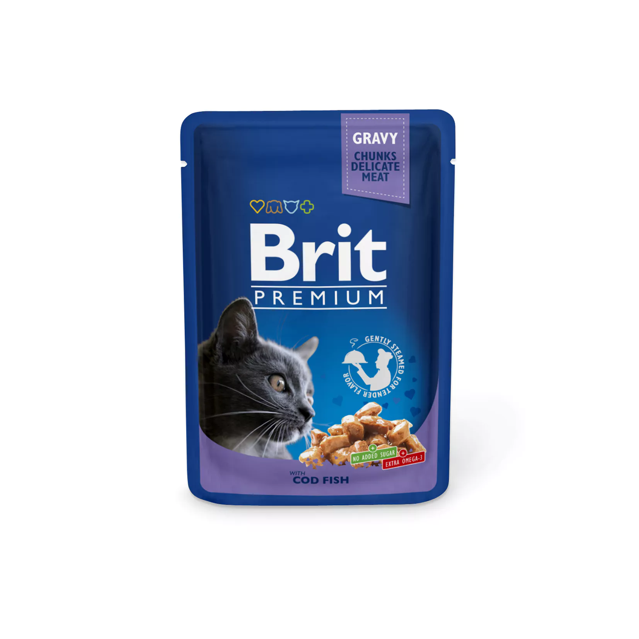 Brit Premium Cat Pouch Cod Fish 100G