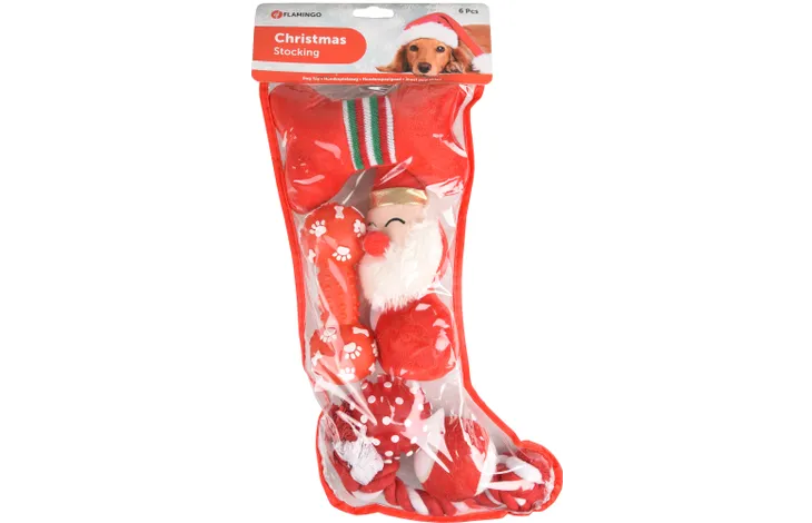 Christmas Stocking Toy Set: Red
