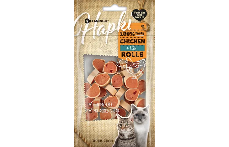 Hapki Sushi Rolls Fish & Chicken 50G