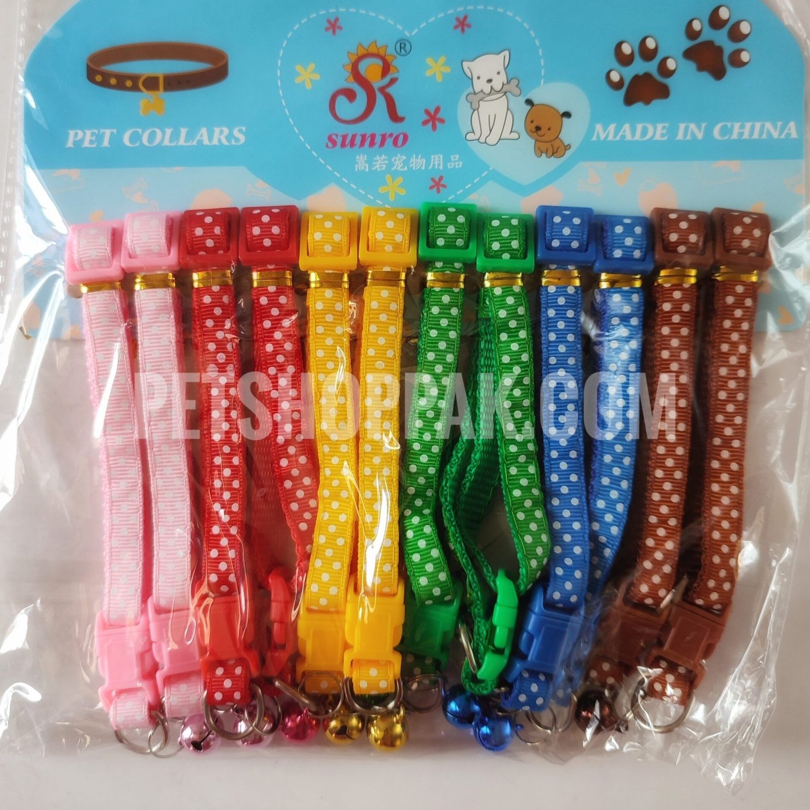 Polka Dot Collars with Bell