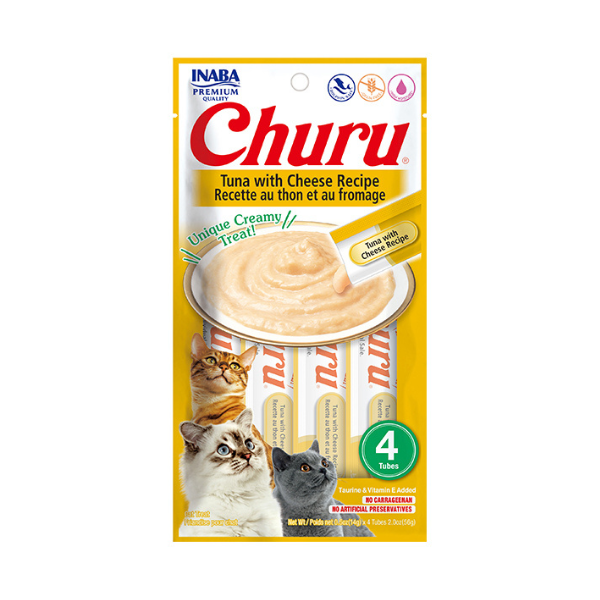 Inaba Churu Tuna with Cheese Recipe 4PCS/PK - 56g