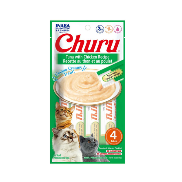 Inaba Churu Tuna with Chicken Recipe 4PCS/PK - 56g