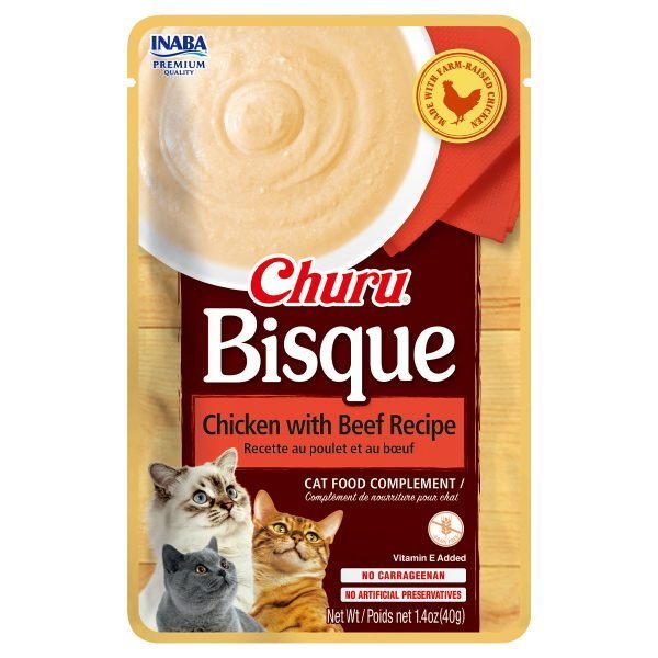 Inaba Churu Bisque Chicken Recipe Cat Treats - 3x40g