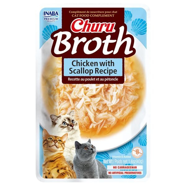Inaba Churu Broth Recipe Wet Cat Treats - 3x40g