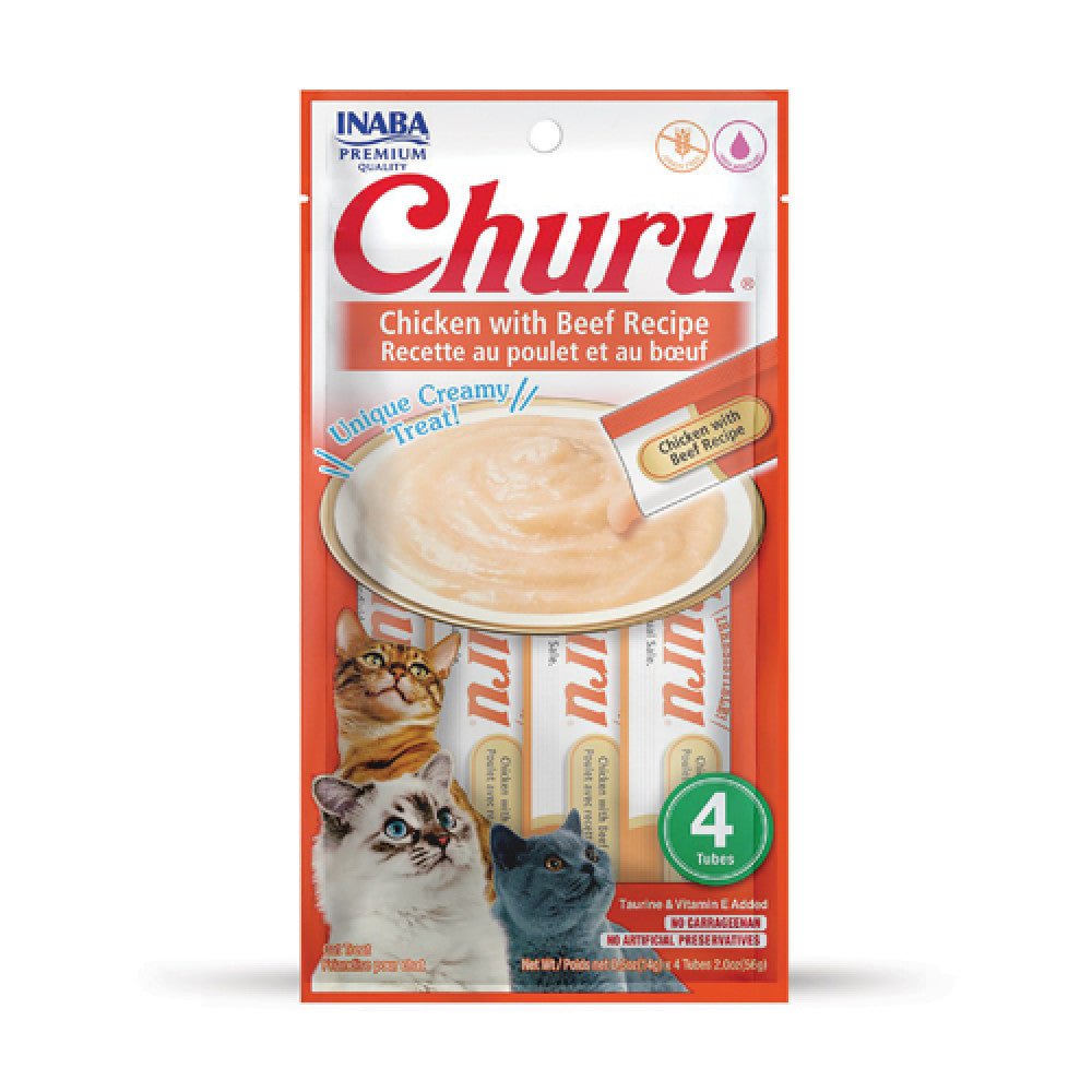 Inaba Churu Chicken With Beef Recipe - 4 Tubes (60g)
