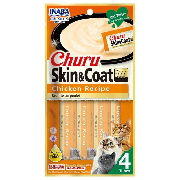 Inaba Churu Chicken With Fish Oil Recipe - 4 Tubes (60g)