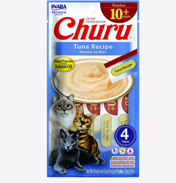 Inaba Churu For Senior Cat Tuna Recipe - 4Pcs per Pack