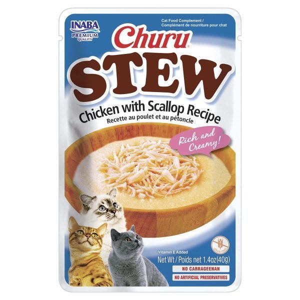 Inaba Churu Stew Chicken Recipe Cat Treats - 3x40g
