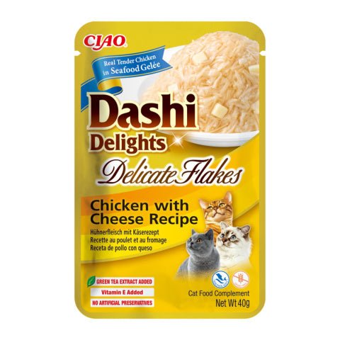 Inaba Dashi Delights Delicate Flakes Chicken with Cheese Recipe - 3x40g