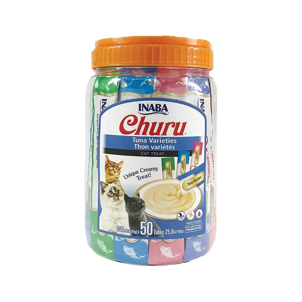 Inaba Churu Cat Tuna Varieties - 14g x 50 Tubes