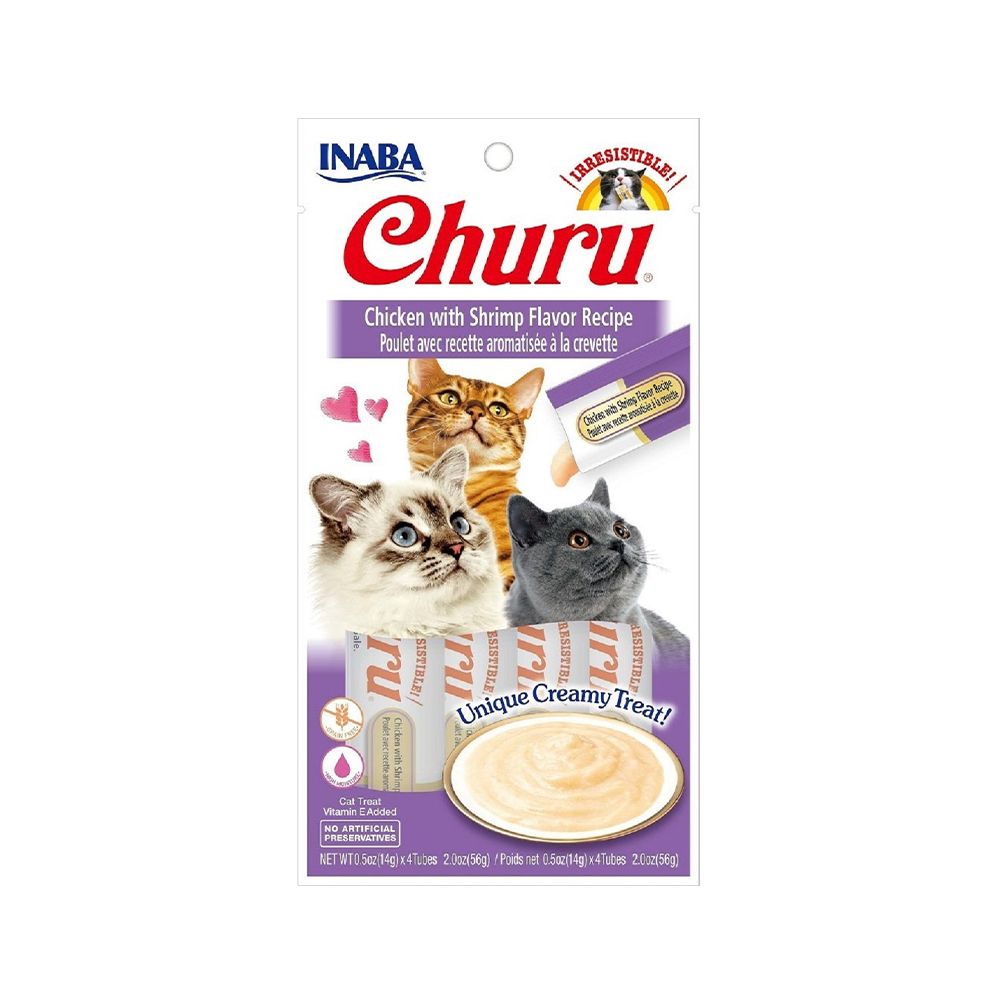 Inaba Churu Chicken With Shrimp Flavour Recipe - 56g